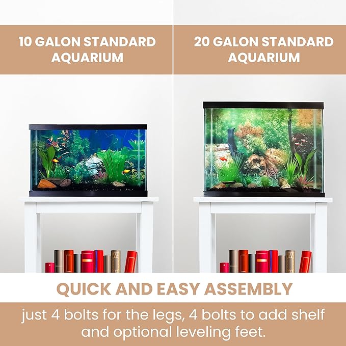 Solid wood Fish Tank Stand up to 20 gallons, 20 Gallon Fish Tank Stand, Aquarium Stand, 10 Gallon Fish Tank Stand, Fish Tank Table, Terrarium Stand, Aquarium Table