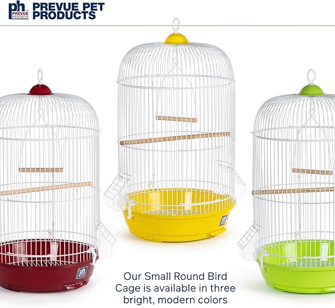 Prevue Hendryx Classic Round Bird Cage, Red, SP31999R,1/2"