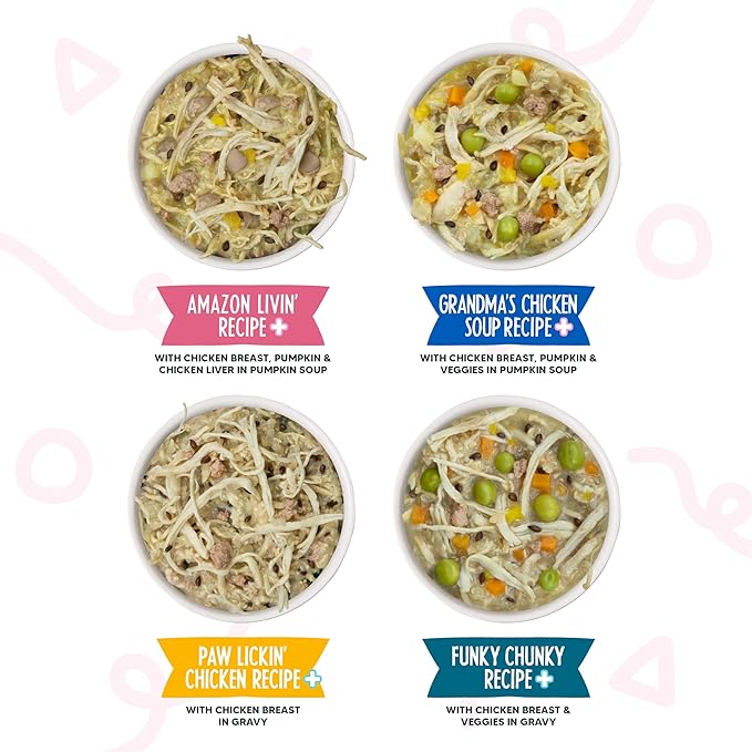 Weruva Meals 'n More Chicken Lovers Variety Pack, Canned Dog Food, 3.5oz each (20 Count)