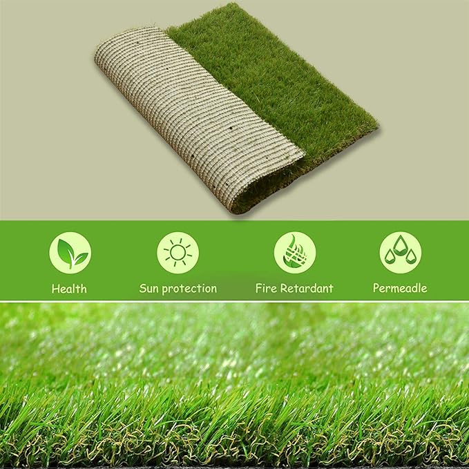 Dog Grass Large Patch Potty, Artificial Dog Grass Bathroom Turf for Pet Training, Washable Puppy Pee Pad, Perfect Indoor/Outdoor Portable Potty Pet Loo (Replacement Grass for 41"X26.8" Tray)