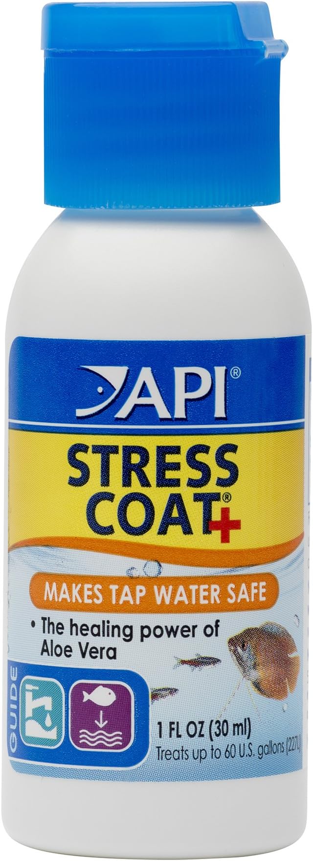 API STRESS COAT Aquarium Water Conditioner 1-Ounce Bottle