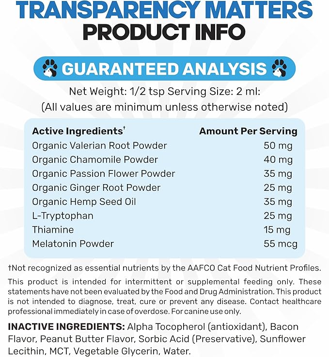 Cat Anxiety Relief 90 Day Supply - Faster Absorption Than Cat Calming Treats - Cat Calming Products for All Ages - Liquid Calming Cat Treats for Sleep Aid - 8 Ingredient Blend + Cat Melatonin