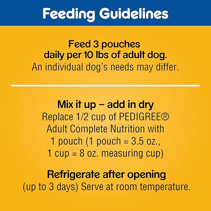 PEDIGREE CHOICE CUTS IN GRAVY Grill Inspired Classics Adult Soft Wet Dog Food 18-Count Variety Pack, 3.5 oz Pouches