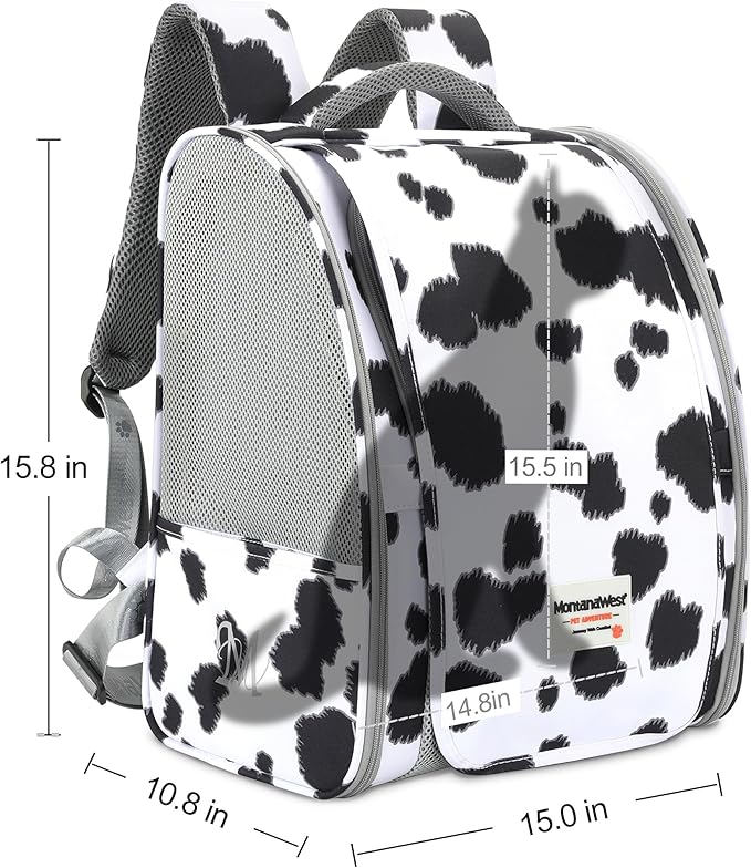 Montana West Cat Carrier Backpack for Small Medium Dog & Puppies with Blackout Curtains for Outdoor Adventures Travel Bag