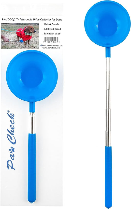 P-Scoop Dog Urine Collector - Reusable and Telescopic Dog Urine Catcher extends to 29"