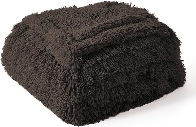 Bedsure Waterproof Dog Blankets for Medium Dogs - Calming Cat Blanket for Couch Protector Washable, Long Faux Fur Pet Throw Blanket for Puppy, Reversible Furniture Protection, 30"x40", Chestnut