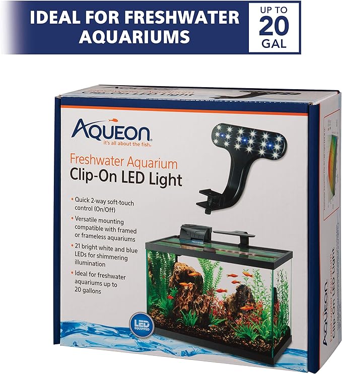 Aqueon Freshwater Aquarium Clip-On LED Light One Size