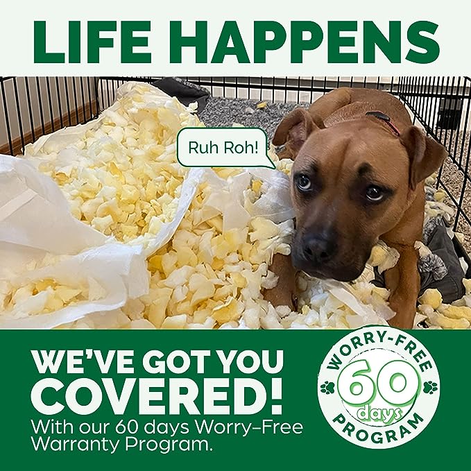 Furhaven Cooling Gel Dog Bed for Large Dogs w/ Removable Bolsters & Washable Cover, For Dogs Up to 95 lbs - Plush & Almond Print L Shaped Chaise - Blue Almonds, Jumbo/XL