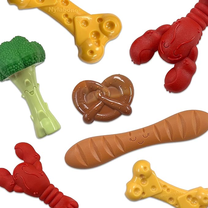 Nylabone Power Chew Cheese Dog Chew Toy - Fun & Cute Dog Toys for Aggressive Chewers - Durable Dog Toys - X-Large/Souper (1 Count)