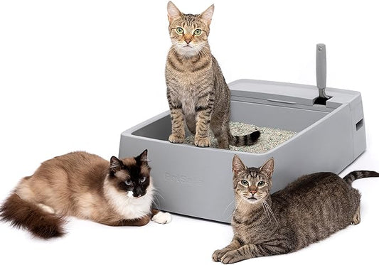 PetSafe Multi-Cat Litter Box, Extra Large Litter Box for Cats, Giant Ergonomically-Designed Scoop, Use with Crystal or Clumping Litter