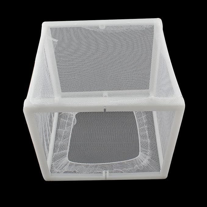 2 Pack Nylon Mesh Box Square Fish Breeder Box Separation Net Aquarium Fish Hatching Box(6.29"x5.5"x5.9") L*W*H