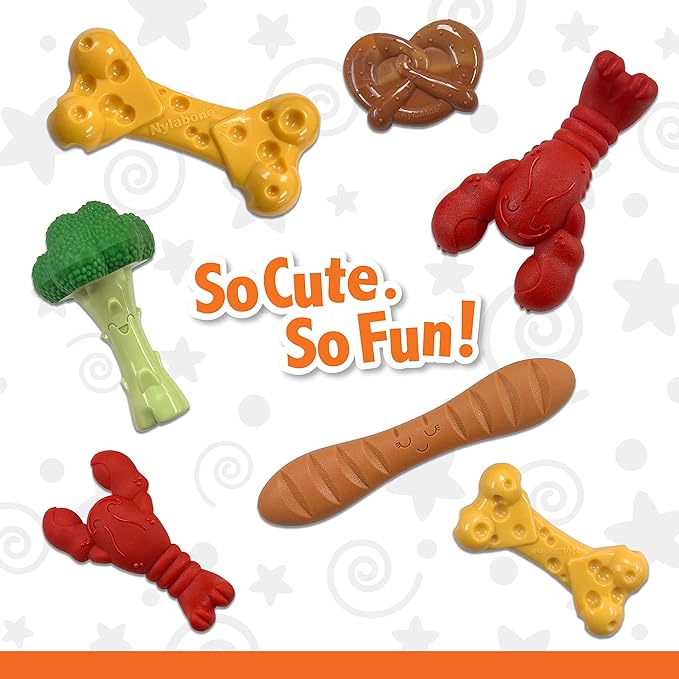 Nylabone Power Chew Cheese Dog Chew Toy - Fun & Cute Dog Toys for Aggressive Chewers - Durable Dog Toys - X-Large/Souper (1 Count)