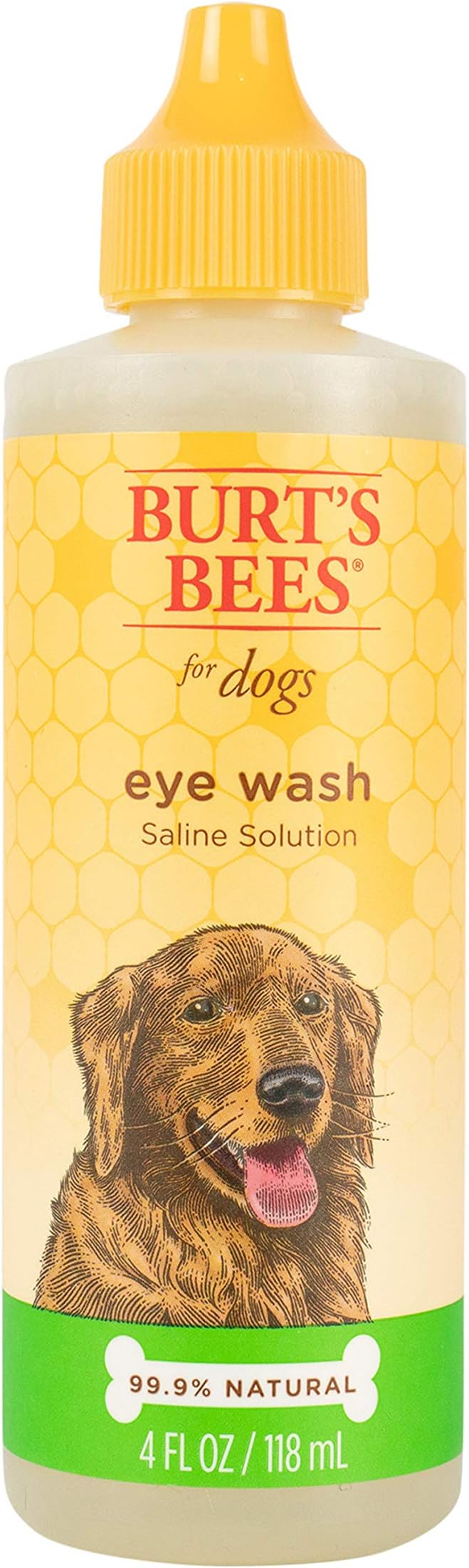 Burt's Bees for Dogs Naturally Derived Eye Wash with Saline Solution - Eye Wash Drops for All Dogs and Puppies - Effective Eye Cleaner and Eye Wash for Dogs - 4 Oz - 2 Pack