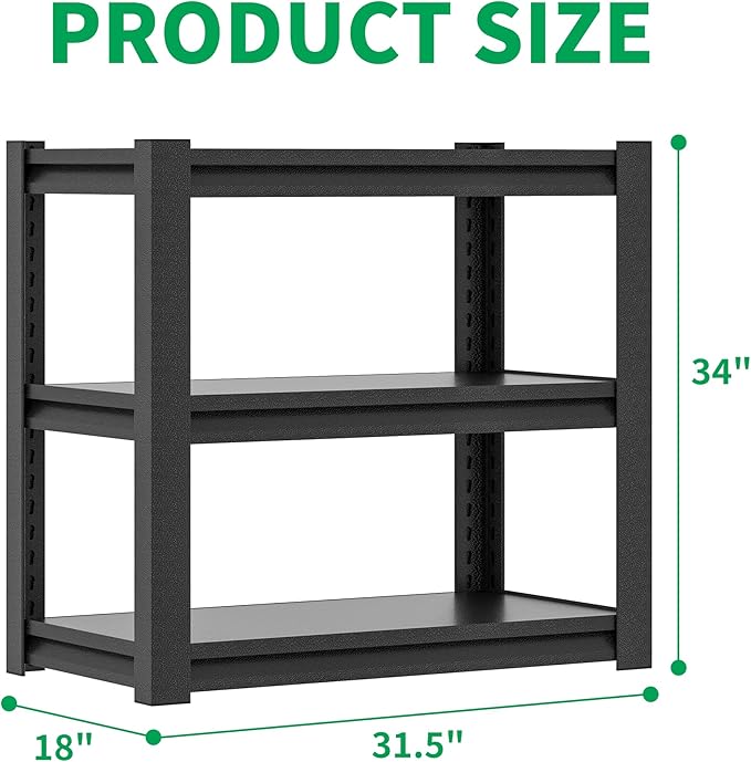 Fish Tank Stand,3-tier Rack Shelf Heavy Duty Metal Frame Aquarium Stand 20 Gallon,Reptile Terrarium Stand for 30 Gallon Long Aquarium,Reptile Tank Stand,Breeder Tank Stand,31.5"*18"*34"