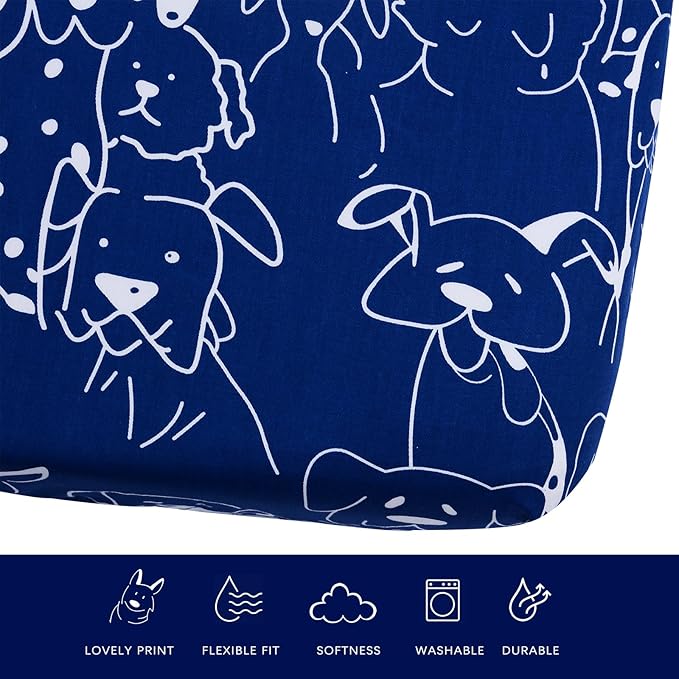Dog Bed Cover-Washable Dog Bed Cover, Dog Bed Replacement Cover,Cotton Waterproof Warm Dog Mattress Cover,Bed Cover for Dog/Cat 58x28 Inches-Easy to Remove