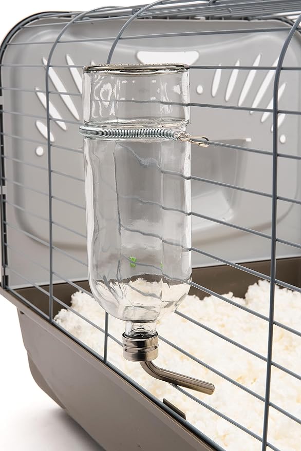 Lixit Chew Proof Flat Sided Water Bottles for Rabbits, Ferrets, Rats, Birds, Hamsters, Guinea Pigs, Chinchillas Gerbils and Other Small Animals (26oz Pack of 2)