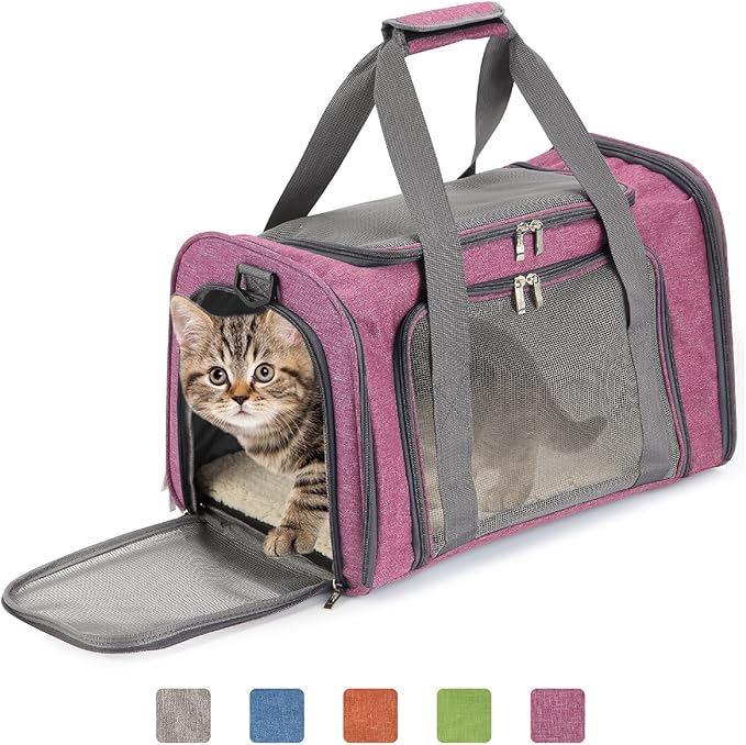 Mr. Pen- Pet Carrier, Pink, Cat Carrier, Dog Carrier, Cat Bag Carrier, Cat Travel Carrier, Soft Cat Carrier, Dog Travel Carrier, Pet Travel Carrier, Dog Soft-Sided Carriers, Cat Carrier Bag