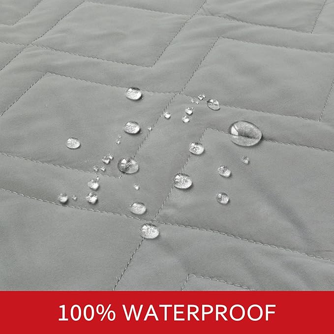 Waterproof Dog Bed Cover Pet Blanket Sofa with Non-Skid Bottom, Couch Cover for Dogs, Mattress Protector Furniture Protector(86" X 82")