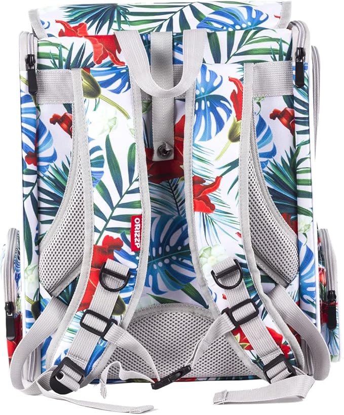 Bird Carrier Backpack with Wooden Stand Perch, Bird Travel Carrier Backpack (Multi-Colored, Bird Backpack)