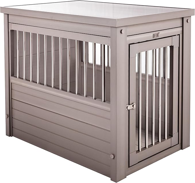 New Age Pet ecoFLEX Pet Crate/End Table, Small, Grey