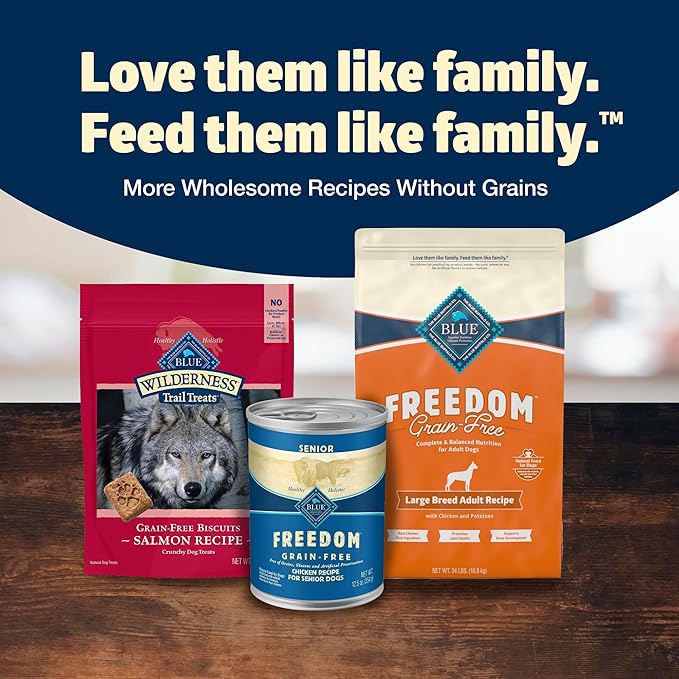 Blue Buffalo Freedom Grain-Free Large Breed Dry Dog Food, Supports Joint Health & Mobility, Made in the USA With Natural Ingredients, Chicken & Potatoes, 24-lb. Bag