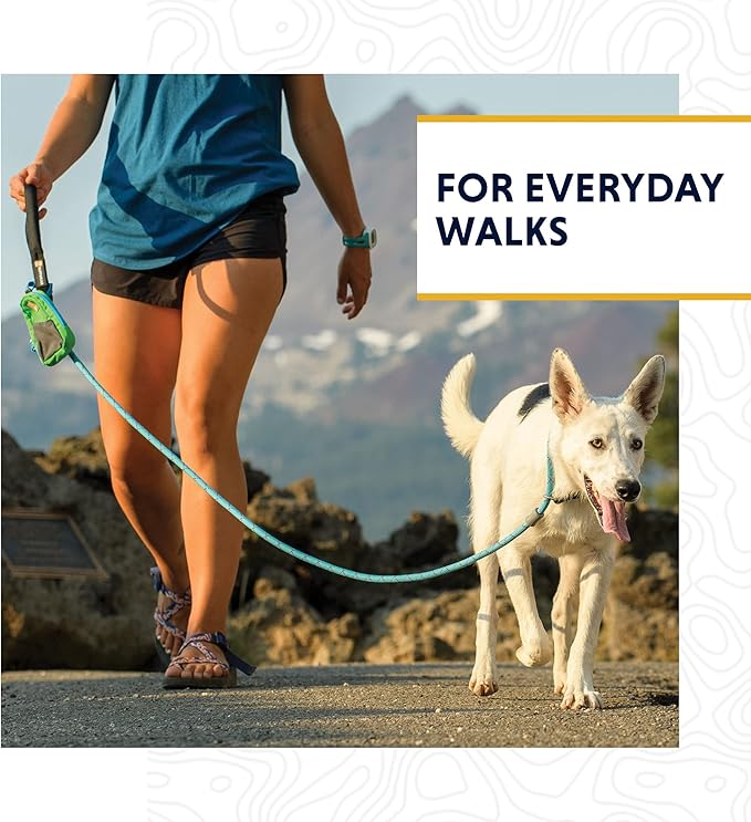 Ruffwear, Just-a-Cinch Dog Leash, 2-in-1 Lead Collar Combination, Obsidian Black