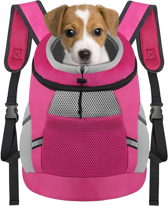 Dog carrier backpack dog carriers for small dogs Breathable head out Design with reflective safe Dog backpack carrier for Small Medium Dogs Cats