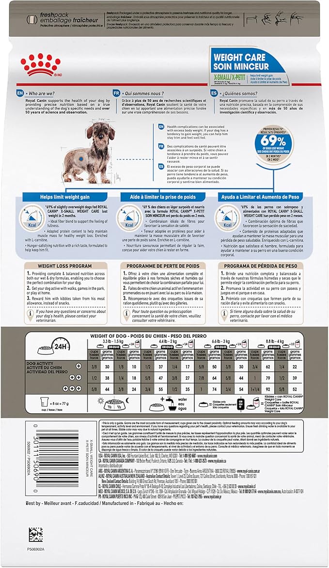 Royal Canin® Canine Care Nutrition™ X-Small Weight Care Dry Dog Food, 2.2 Lb