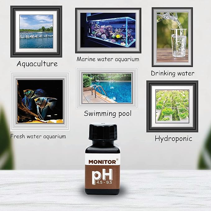 Monitor pH 4.5-9.5 Test KIT (400 Tests) - Monitor Aquarium and aquaculture Water Quality