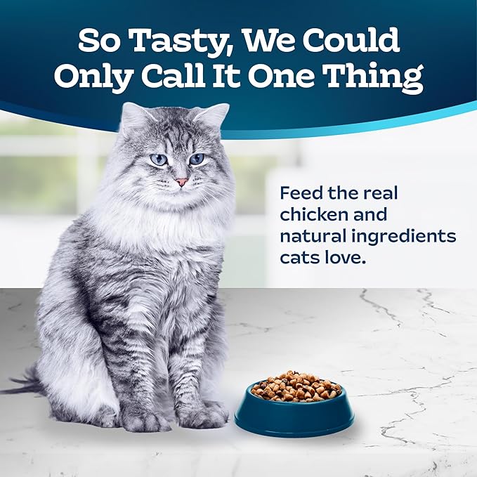 Blue Buffalo Tastefuls Adult Dry Cat Food for Weight Management & Hairball Control, Made in the USA with Natural Ingredients, Chicken Recipe, 7-lb. Bag