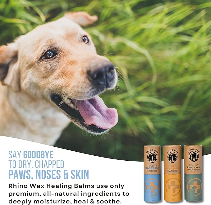 Dog Care Kit - Healing Dog Paw Pad Balm + Snout Soother for Dogs + Skin Soother - Relieves Pain, Nourishes and Heals - For Dry, Irritated Paws, Noses and Skin - Lick-Safe - Made in the USA