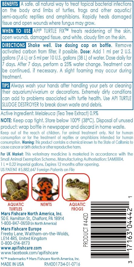 API TURTLE FIX Turtle Remedy 8-Ounce Bottle