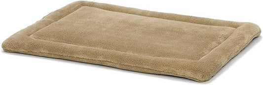 MidWest Homes for Pets Deluxe Micro Terry Pet Bed, Dog Bed & Crate Mat, Taupe, 48-Inch