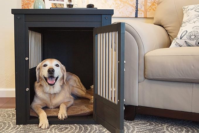New Age Pet ecoFLEX Pet Crate/End Table, Large, Espresso