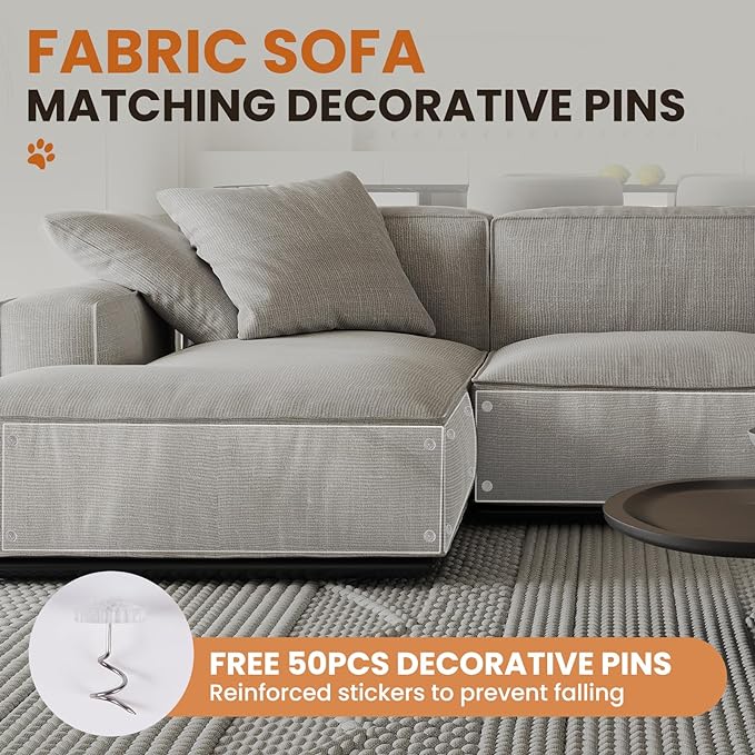 Cat Couch Protector（Thickened） 158"x15"Vinyl Anti Cat Scratch Furniture Protector, Leather Sofa Couch Protector for Cats,Fabric Sofa Couch Cat Scratch Protector,Cat Scratch Deterrent Tape