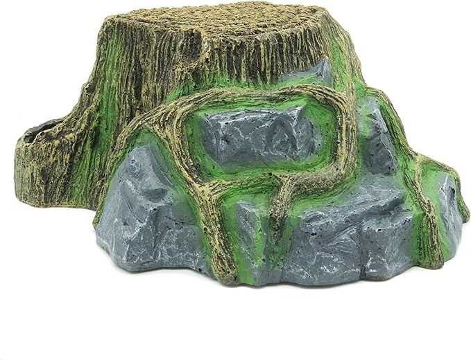 Resin Large Turtle Tank Accessories Reptile Hideouts Cave Habitat Decor for Gecko Leopard Lizards Toad