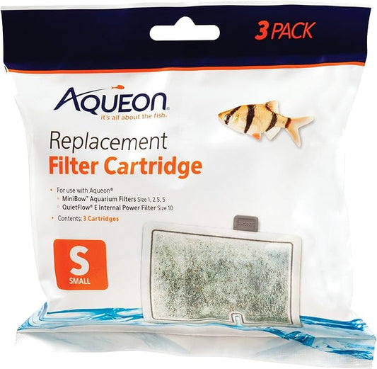 Aqueon Aquarium Fish Tank Replacement Filter Cartridges Small - 3 pack