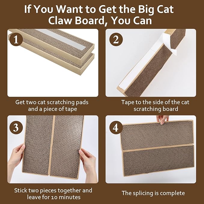 Splicing Cat Scratch Pad: Cat Scratchers for Indoor Cats, Cat Scratching Pad, Cat Scratcher Cardboard, Cat Scratching Pad, Premium Scratch from Cats, Double-Sided Design
