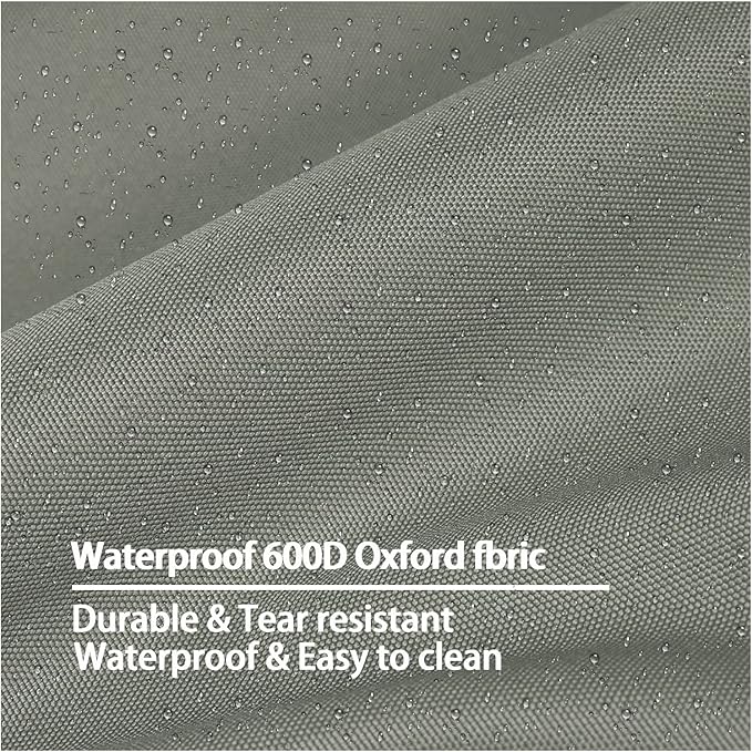 Dog Bed Cover 44Lx32Wx4H Inch.Waterproof Heavy Duty Durable Oxford Dog Bed Replacement Covers with Zipper.Washable Removable Pet Bed Mattress Protector Cover.Grayish Green,Cover Only.