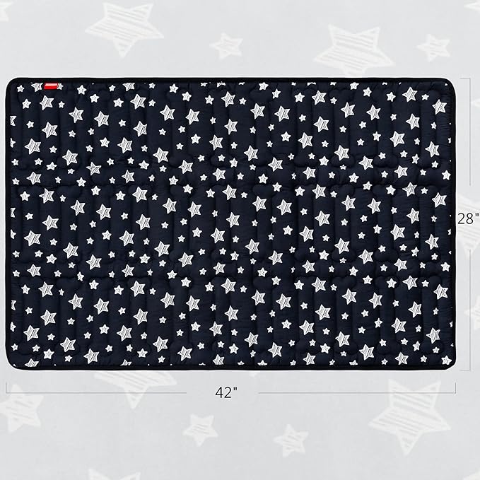 Dog Crate Mat (42" X 28"), Soft Dog Bed Mat with Cute Prints, Personalized Dog Crate Pad, Anti-Slip Bottom, Machine Washable Kennel Pad