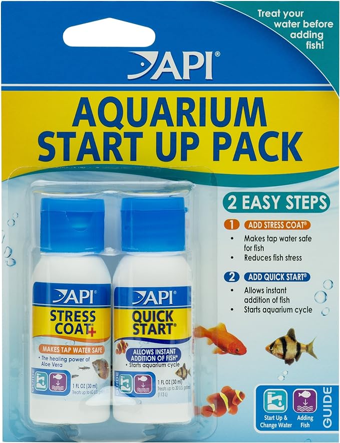 API AQUARIUM START UP PACK Water Conditioner 1.25-Ounce Bottle 2-Pack