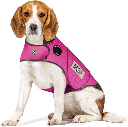 ThunderShirt for Dogs, Medium, Fuchsia Sport - Dog Anxiety Relief Calming Vest