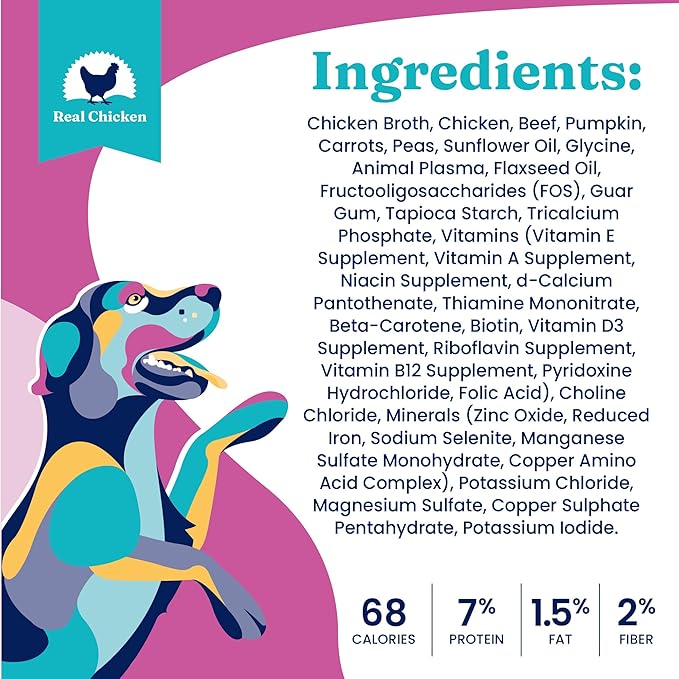 Solid Gold WET FUNCTIONAL DOG, DIGESTIVE, CHICKEN, BEEF & PUMPKIN, 3.5oz Pack of 6