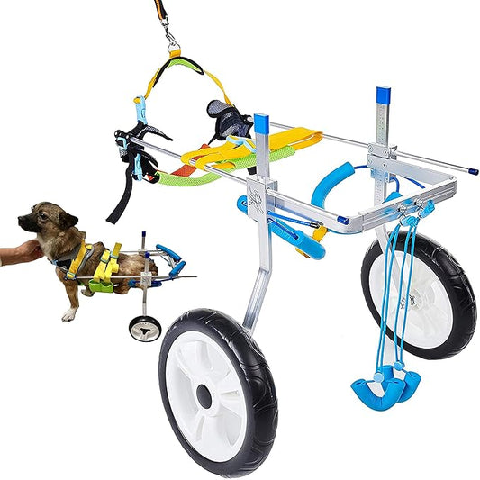 Adjustable Large Dog Cart/Wheelchair, for Back Legs Large Dog Wheelchair Light Weight (7-Size)(L)