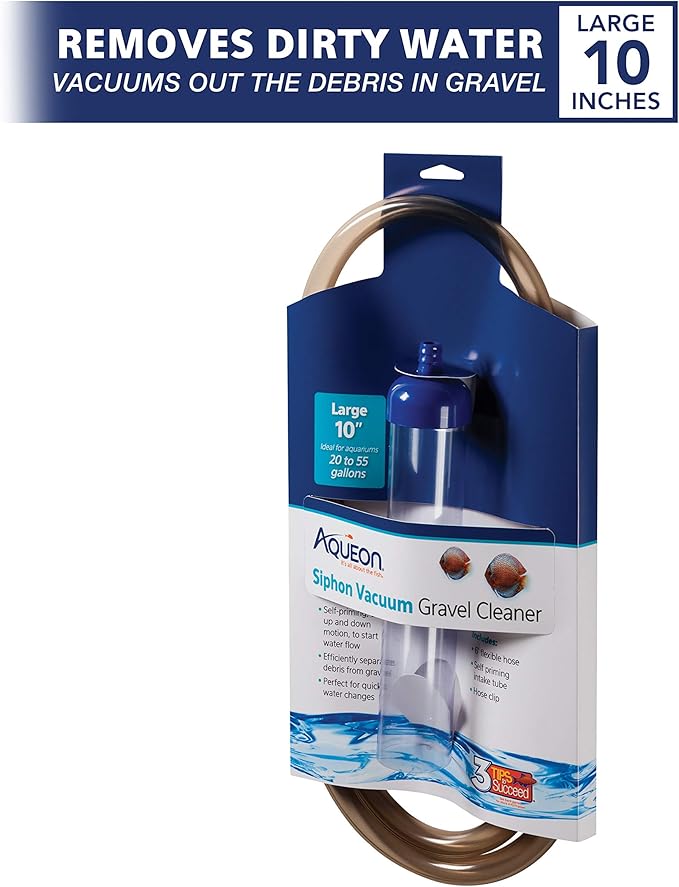 Aqueon Siphon Vacuum Gravel Cleaner Large - 10 Inches