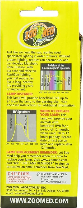 Zoo Med 25157 Reprising 10.0 UVB Compact 13W Fluorescent Lamp, Mini