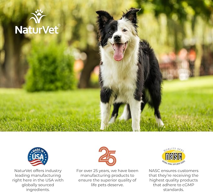 NaturVet Digestive Enzymes Plus Probiotics Supplement for Dogs, Soft Chews, Made in The USA with Globally Source Ingredients 90 Count