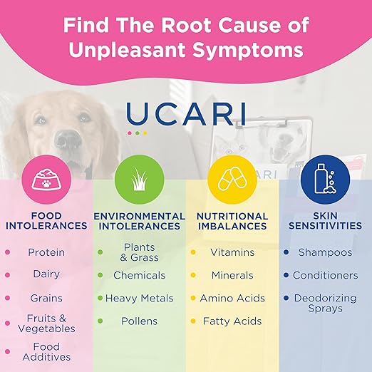 Pet Sensitivity Test | Screens for 1000+ Intolerances | Food & Environment Analysis | Painless Home Test Hair Sample Method | Results in 48 Hours | Cats & Dogs