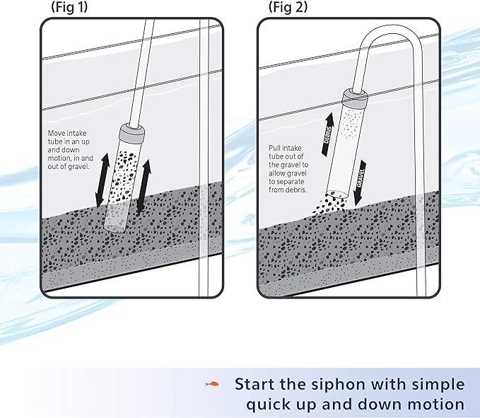 Aqueon Aquarium Siphon Vacuum Gravel Cleaner Mini - 5 Inches