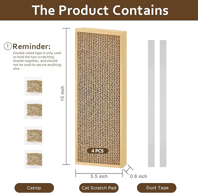 Splicing Cat Scratch Pad: Cat Scratchers for Indoor Cats, Cat Scratching Pad, Cat Scratcher Cardboard, Cat Scratching Pad, Premium Scratch from Cats, Double-Sided Design